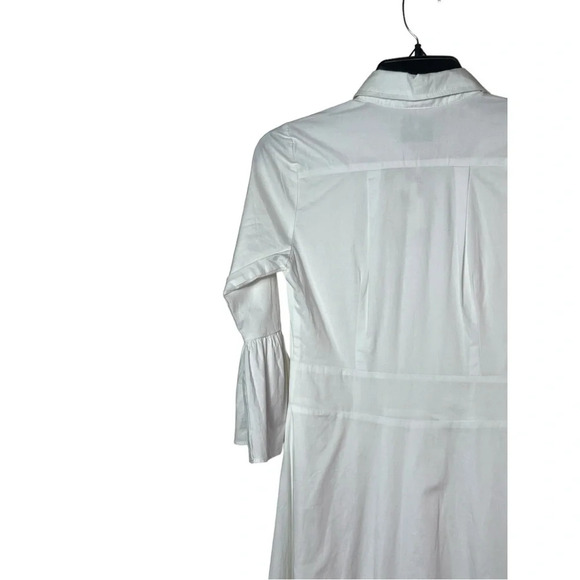 1663. DANITY JEWELLS FULL BUTTON DOWN MAXI LENGTH DRESS SIZE XSMALL WHITE COLOR - Picture 7 of 8